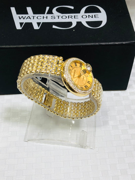 Cartier women watch gold