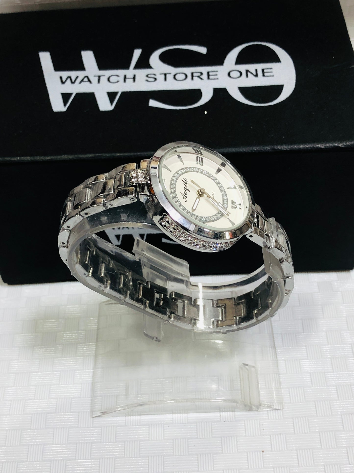 women luxury watches silver white