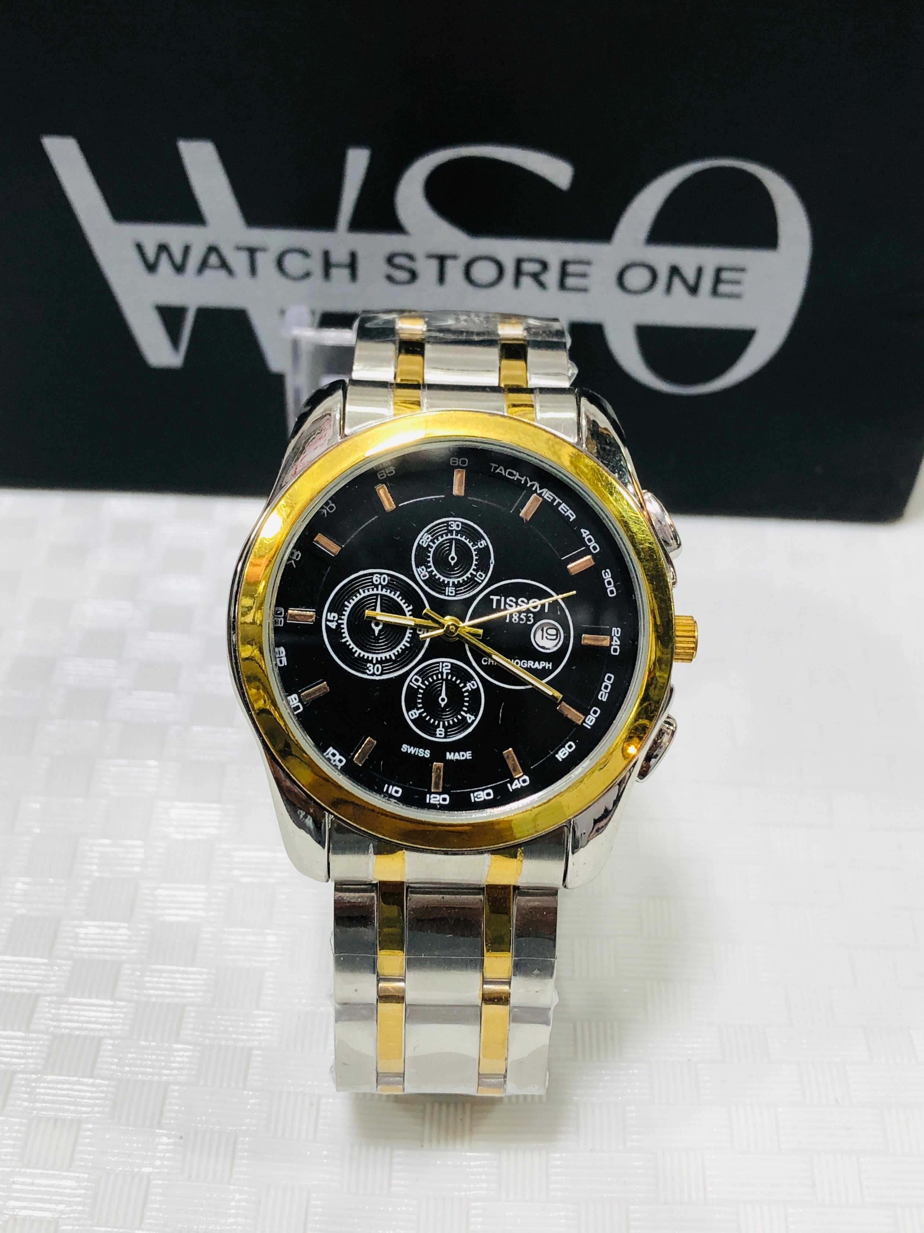 Tist Date watch>Totone Black