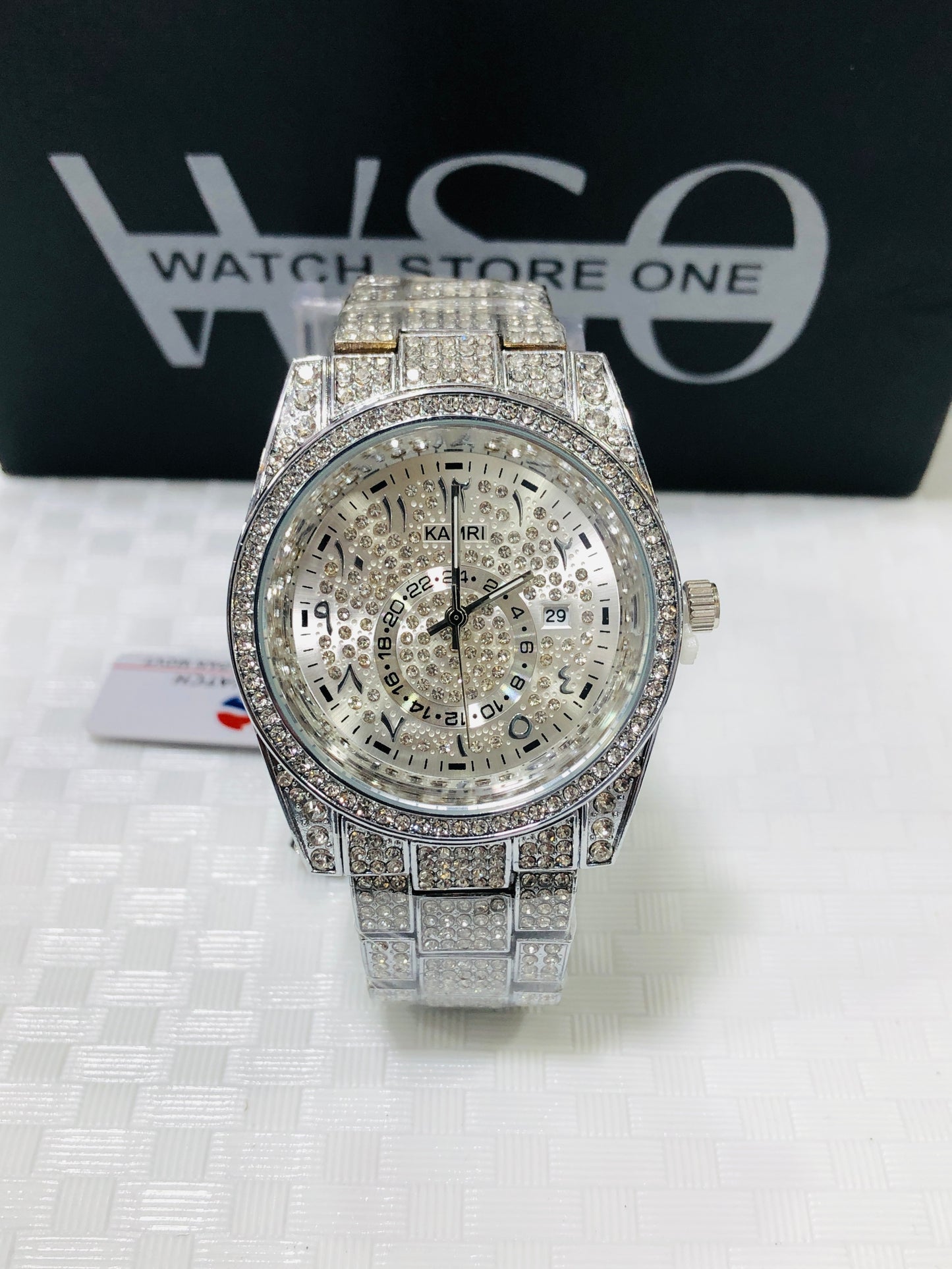 FULL DIAMOND WATCH >2 COLOUR