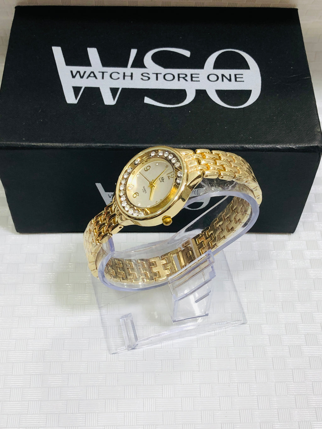 MT Female watch Gold white