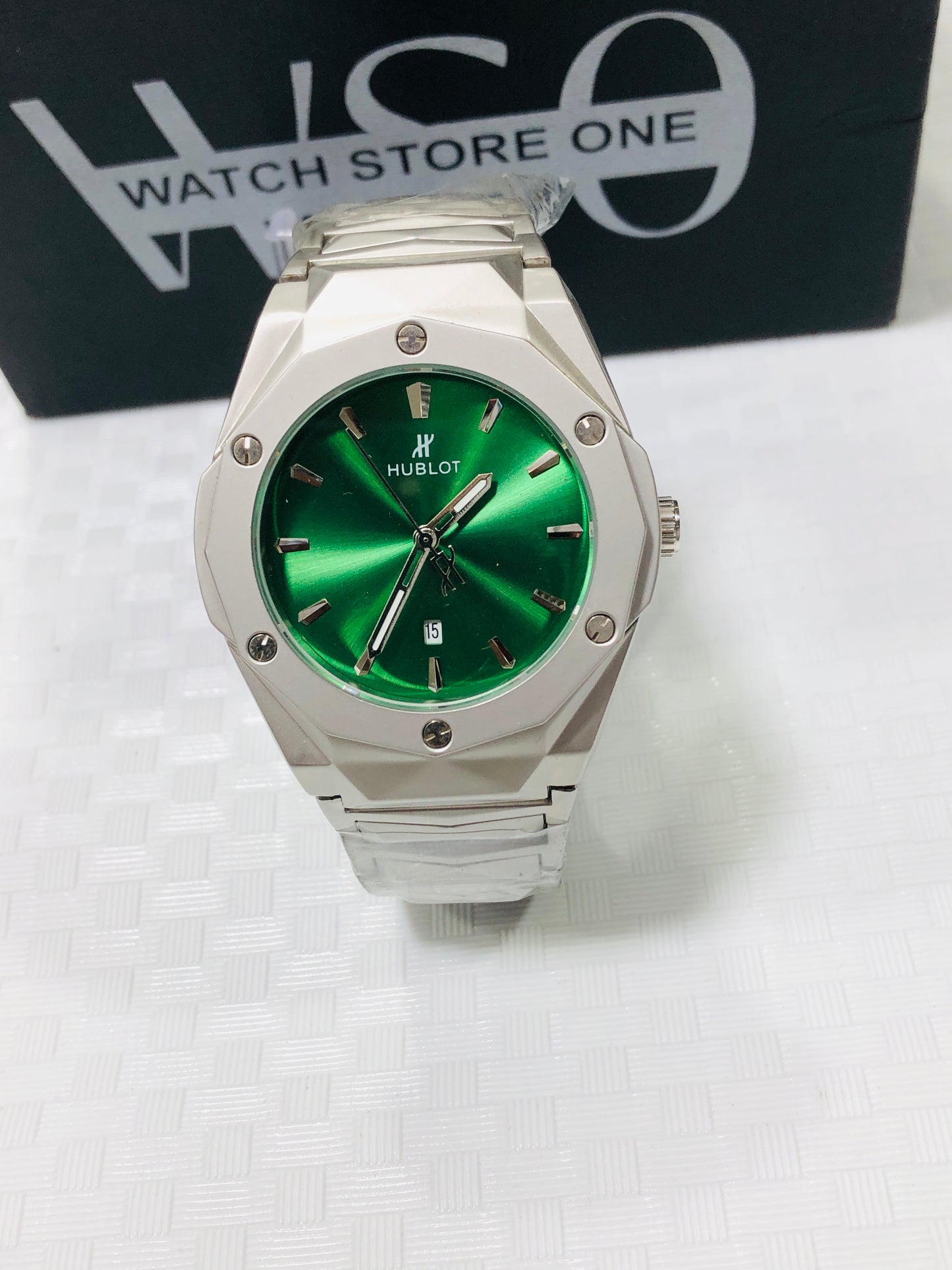 Hublot Diamond Cut >Green Dark