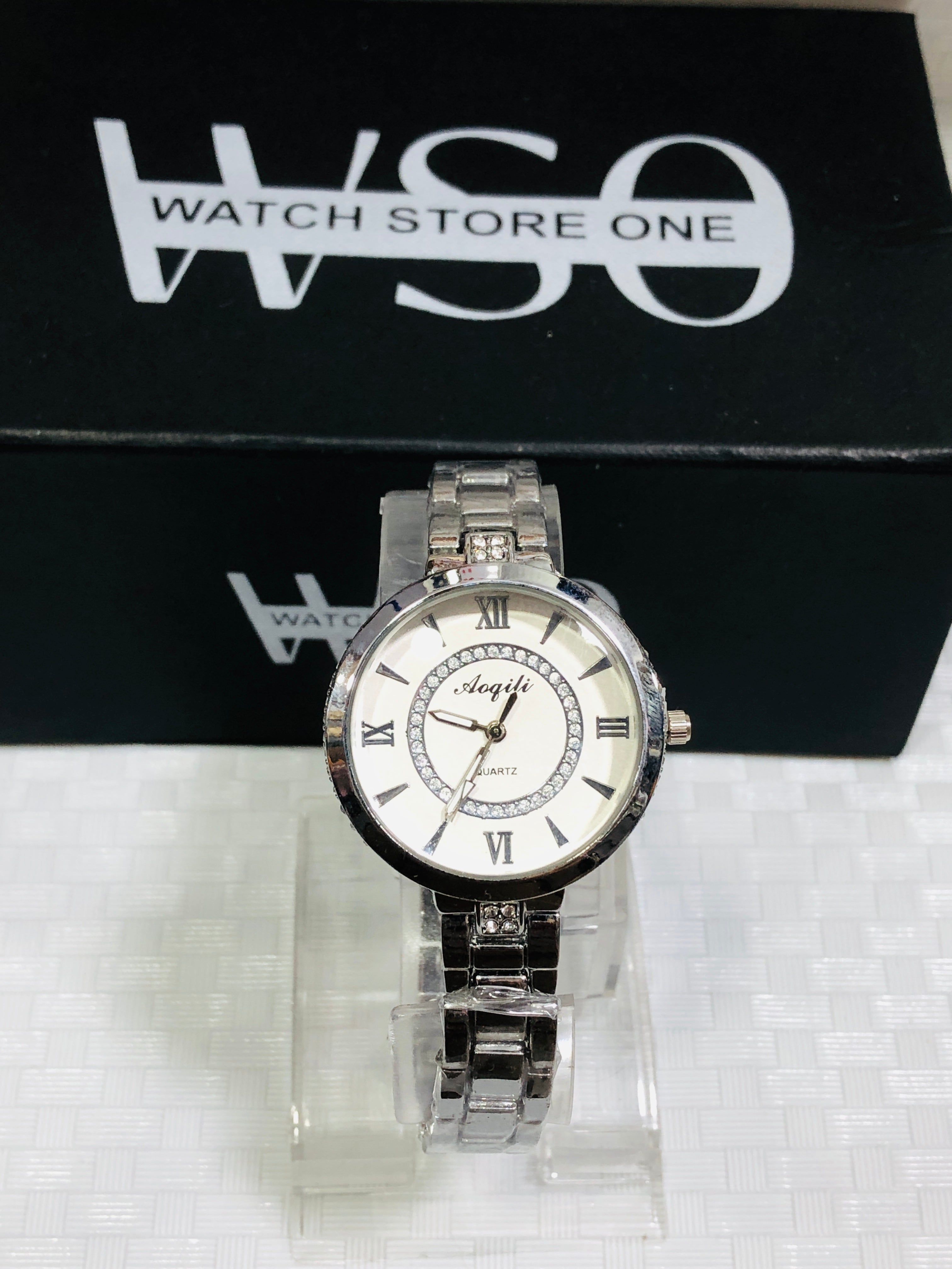 women luxury watches silver white
