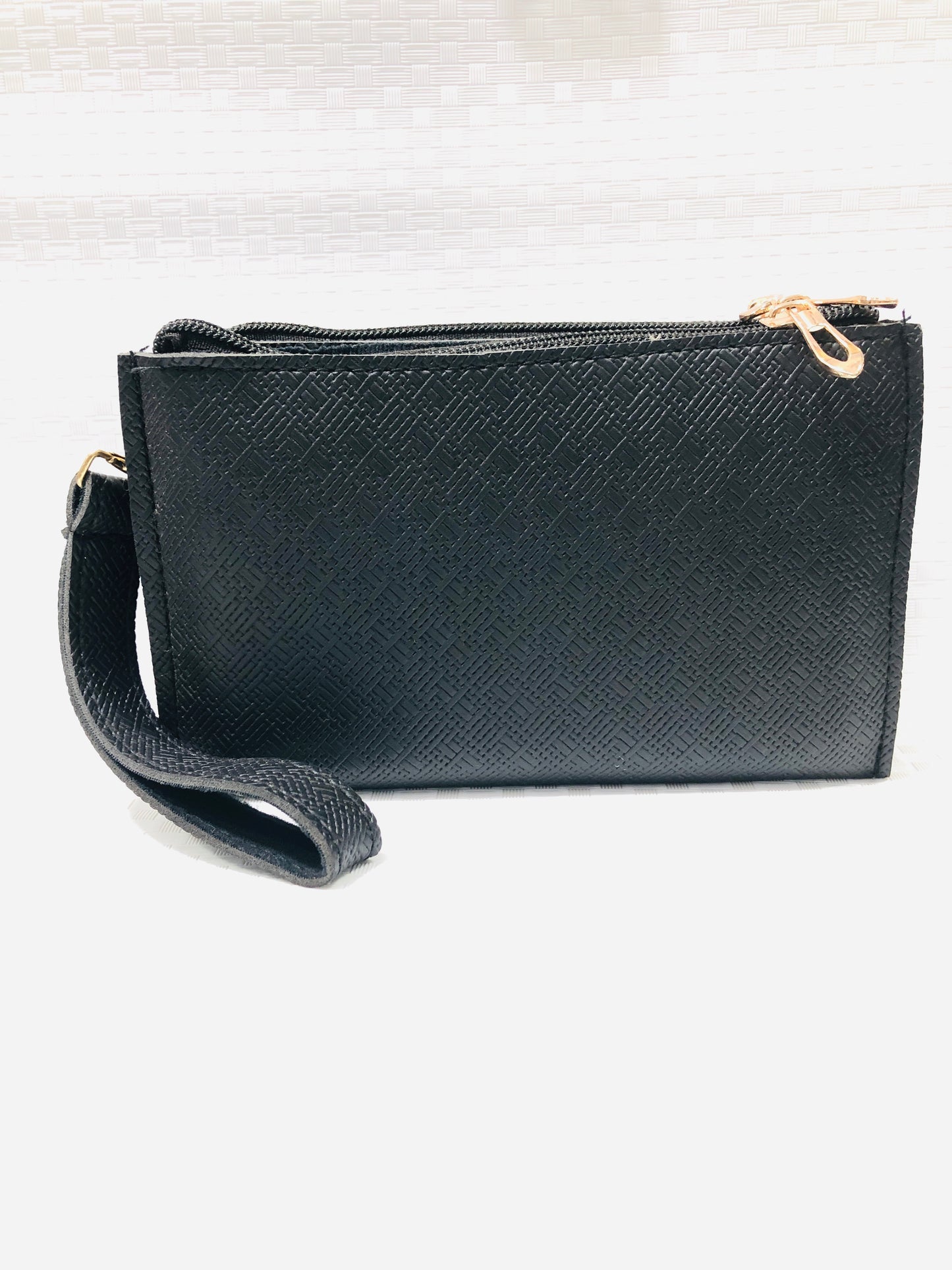 women TB hand clutch 3 zip