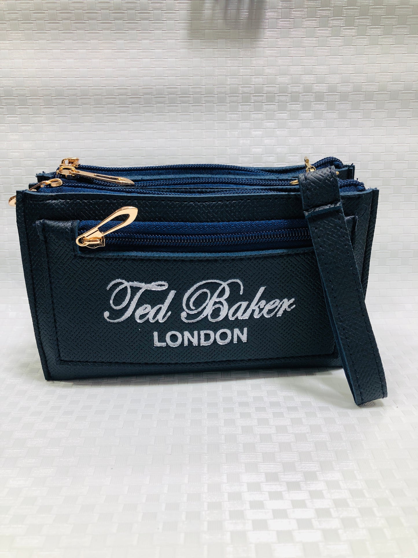 women TB hand clutch 3 zip