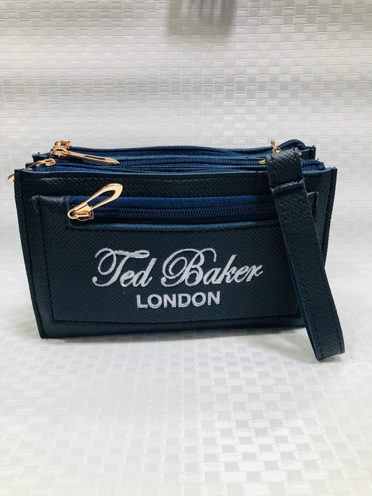 women TB hand clutch 3 zip