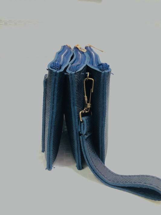 women TB hand clutch 3 zip