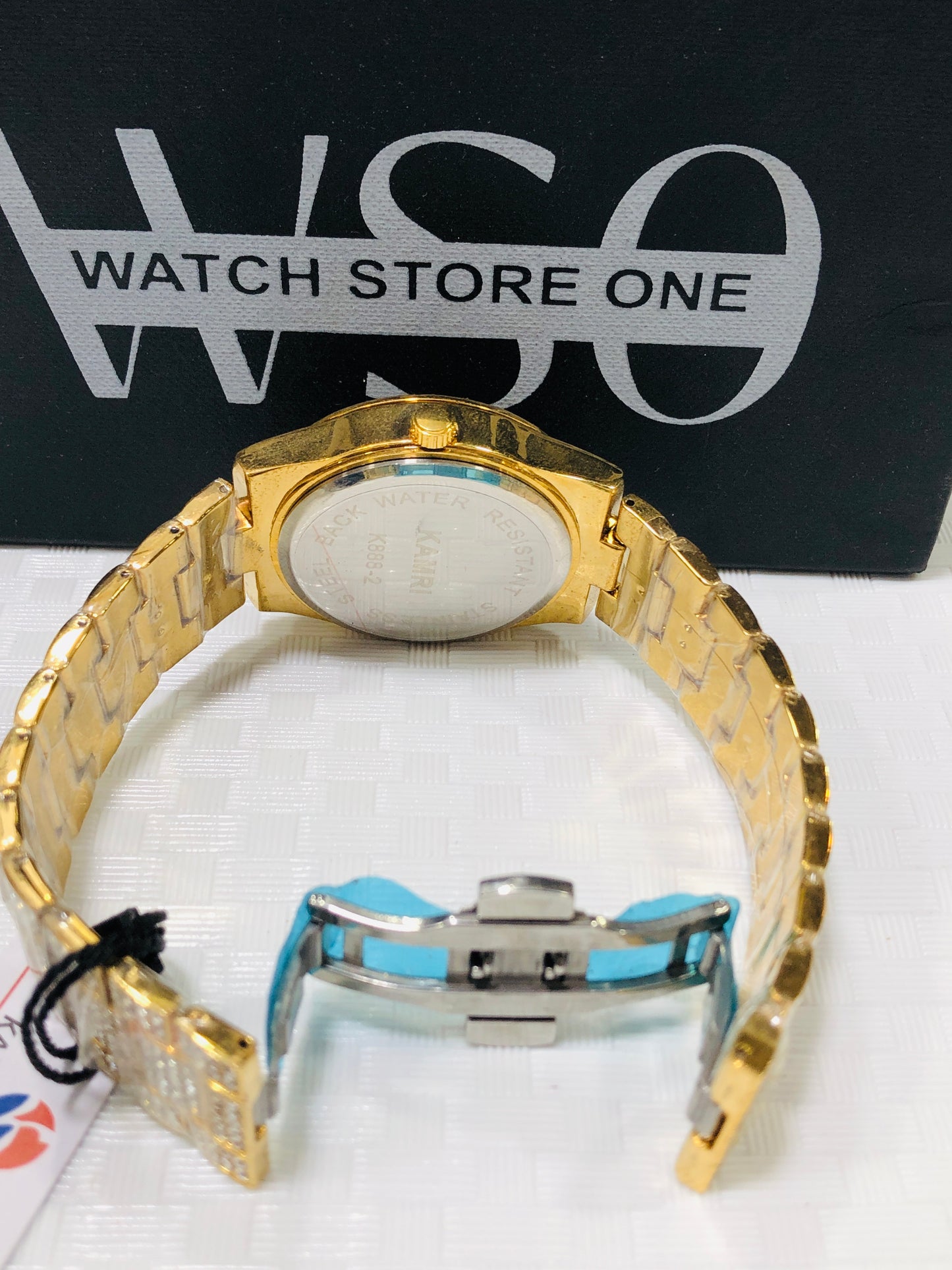 FULL DIAMOND ARABIC WATCH >Gold