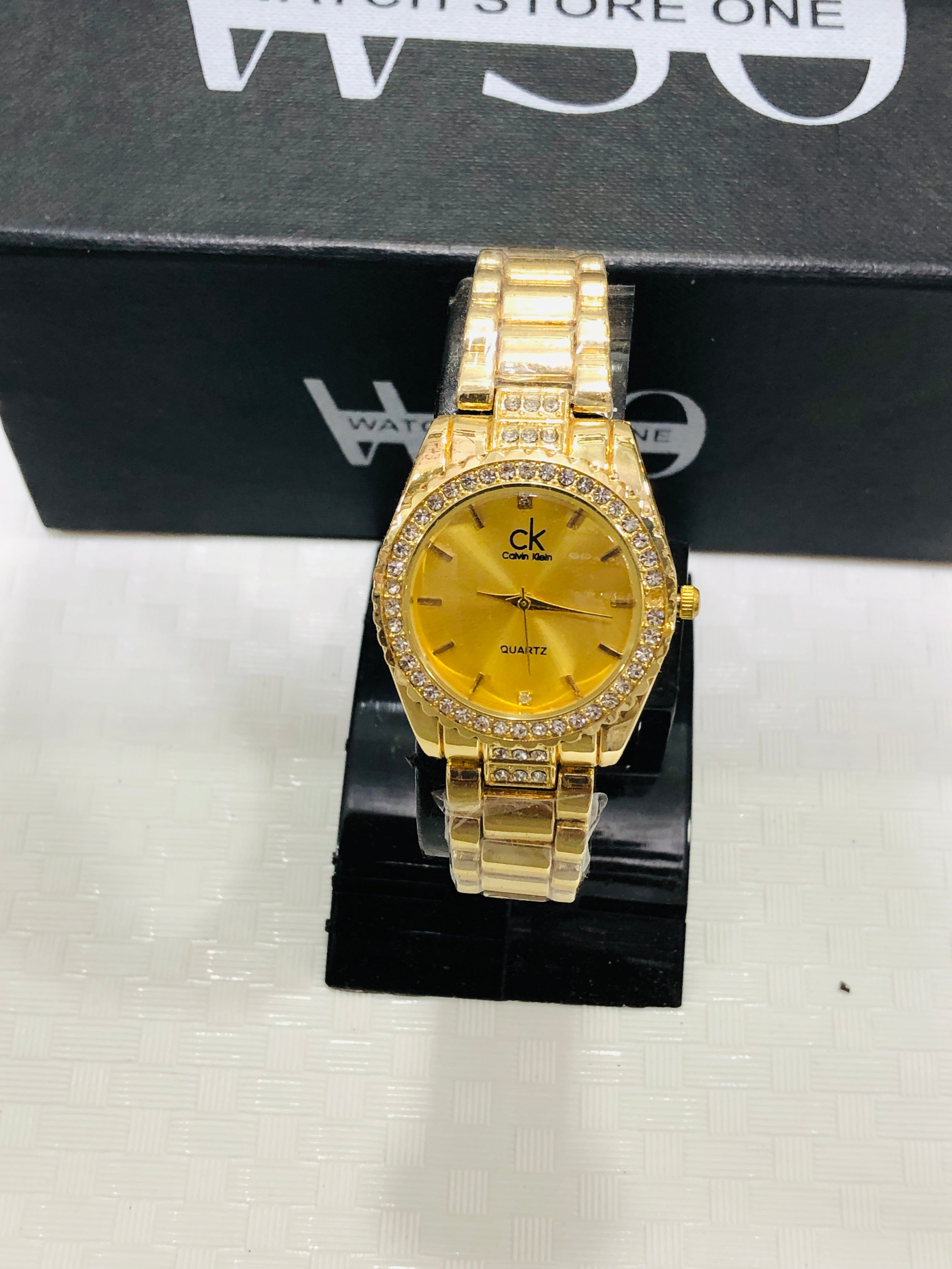 Ck women luxury watches Gold