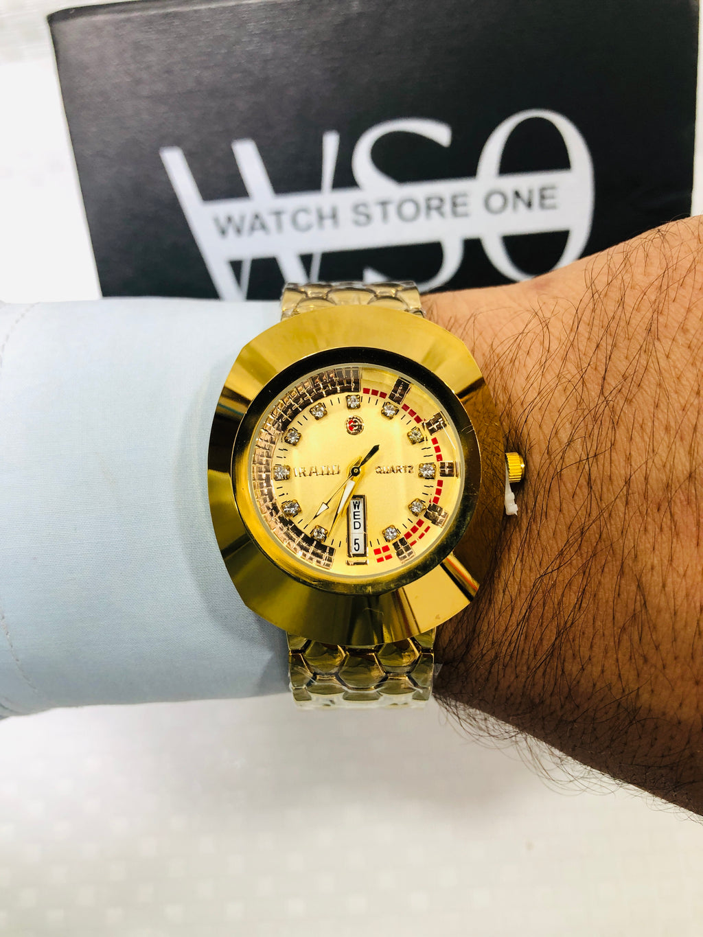 Rado Diastar 12 Stone - Article #369 - Golden - Golden Dial