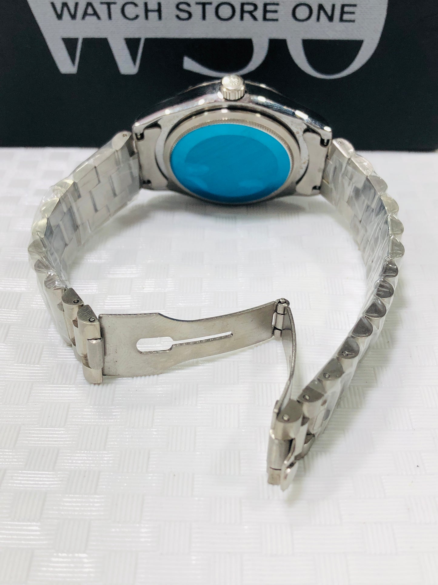 Rlx Date Just Quartz >Silver Green