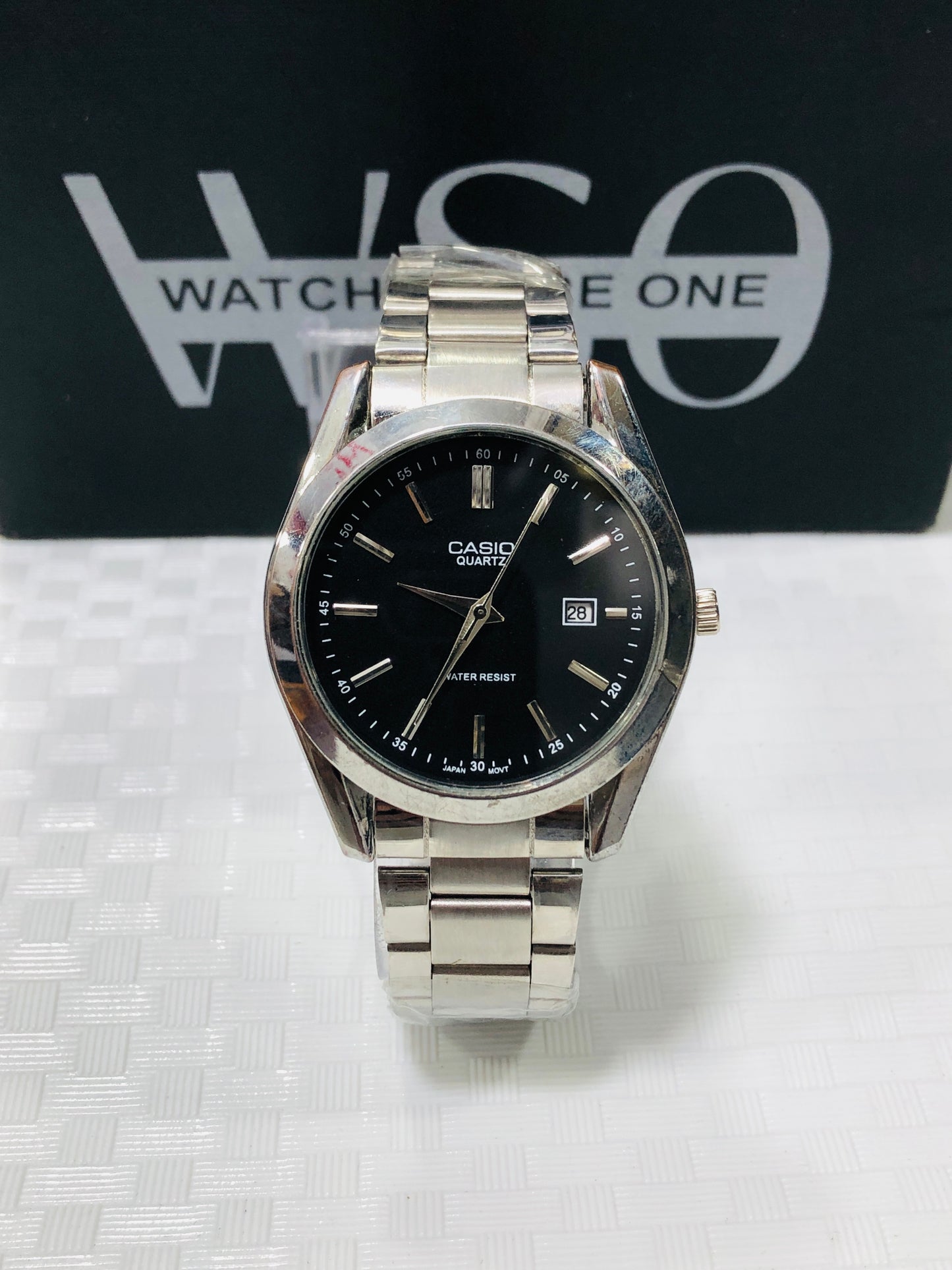 Casio Quartz >Silver Black
