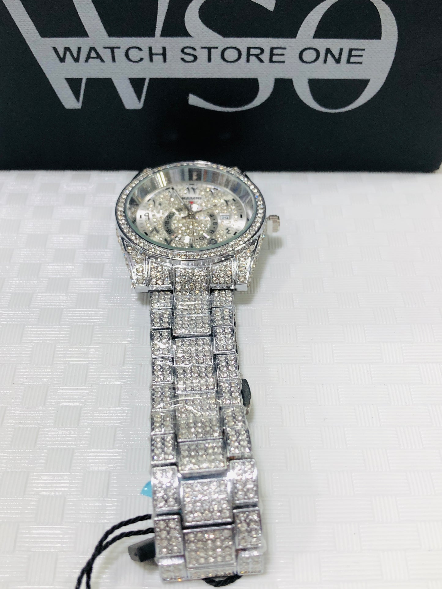 FULL DIAMOND WATCH >2 COLOUR
