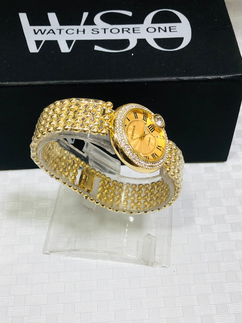 Cartier women watch gold