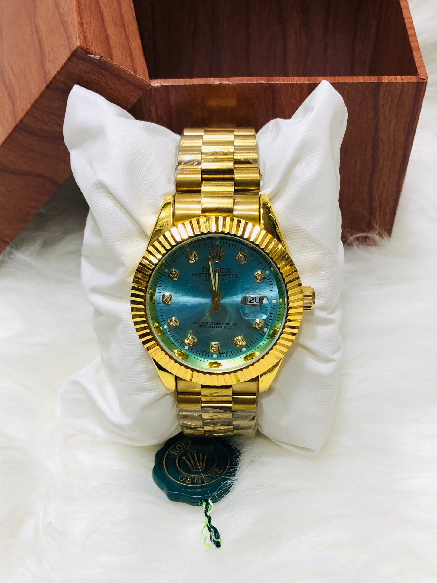 Rlx date just Quartz Full Gold