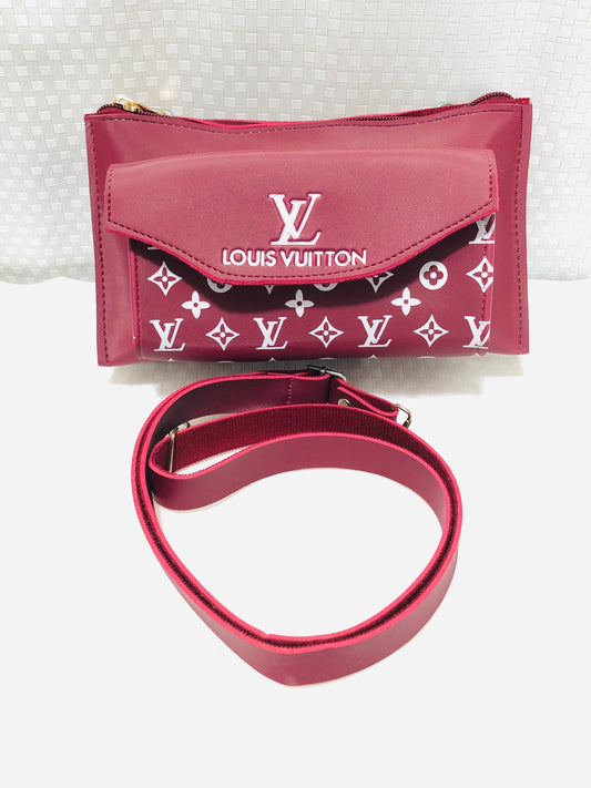 LV Hande Pouches Mehroon