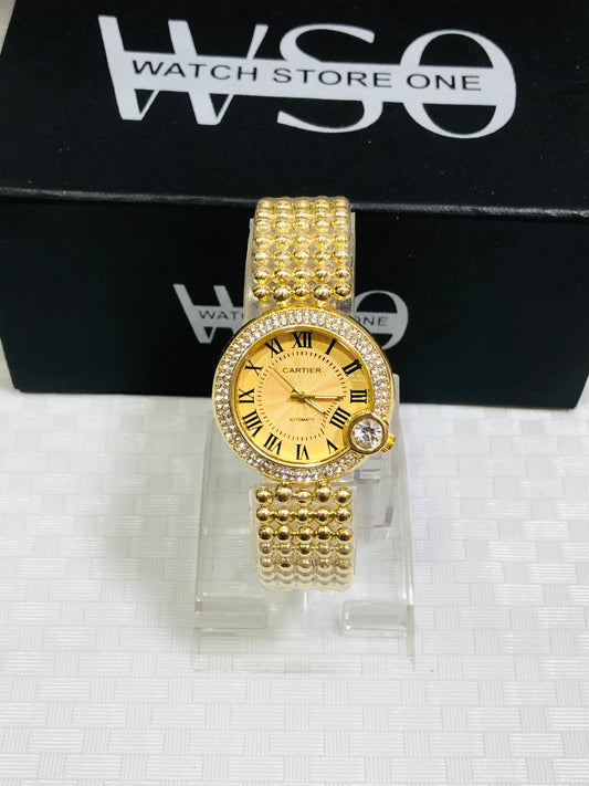 Cartier women watch gold