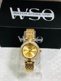 Women diamond golden watch