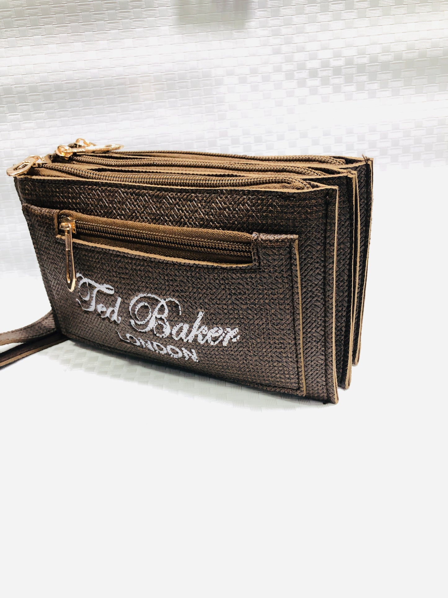 women TB hand clutch 3 zip