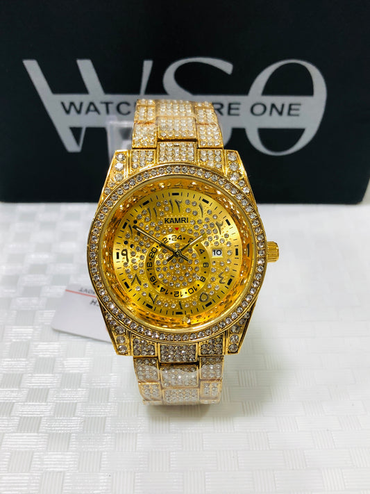 FULL DIAMOND WATCH >2 COLOUR