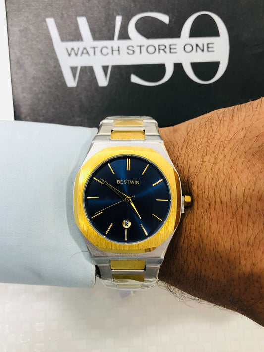 Bestwin Premium Watches >TOTONE BLUE