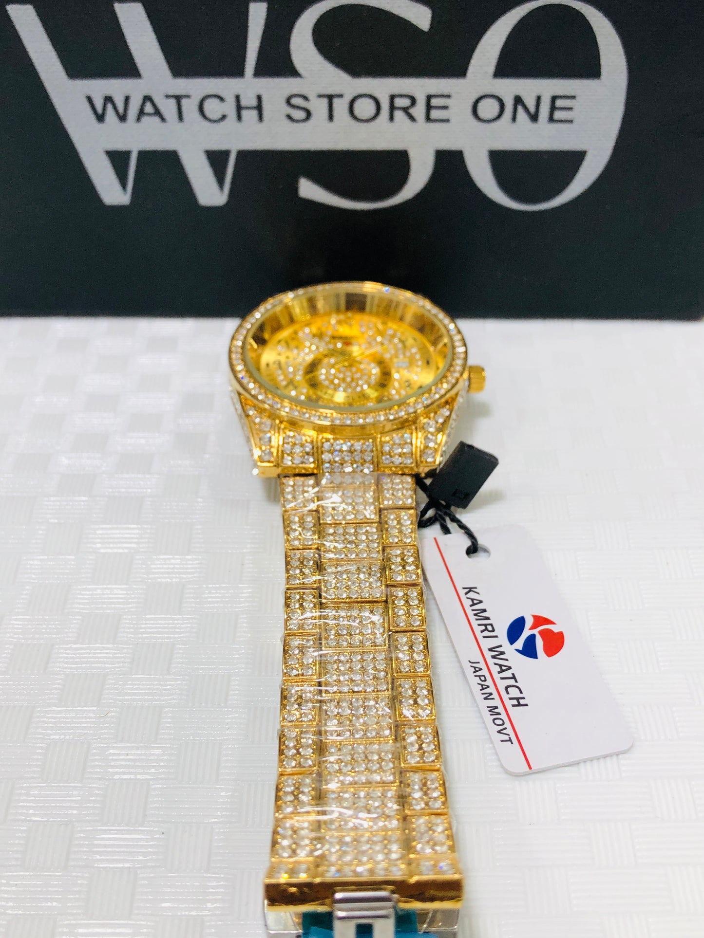 FULL DIAMOND WATCH >2 COLOUR