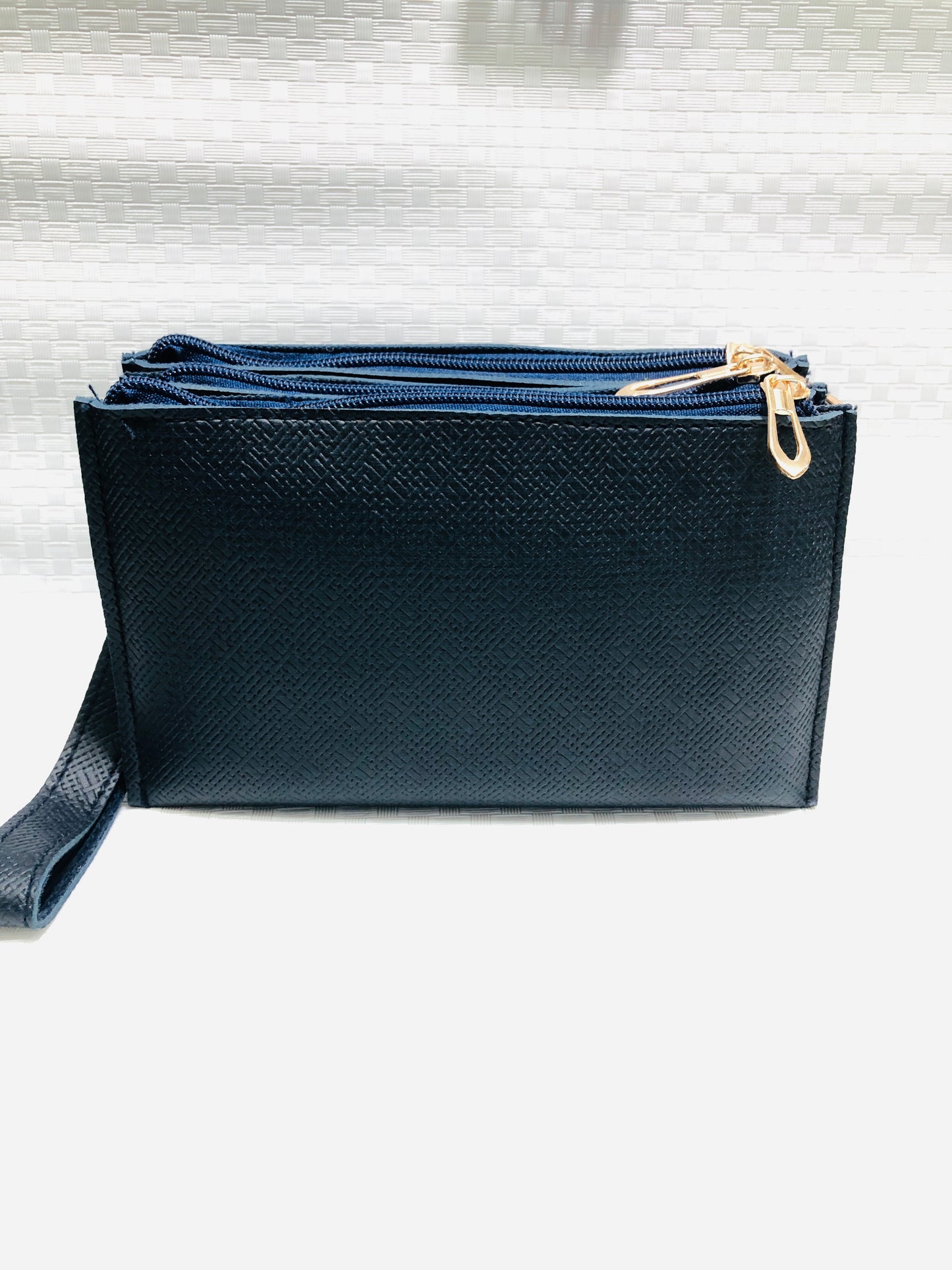 women TB hand clutch 3 zip