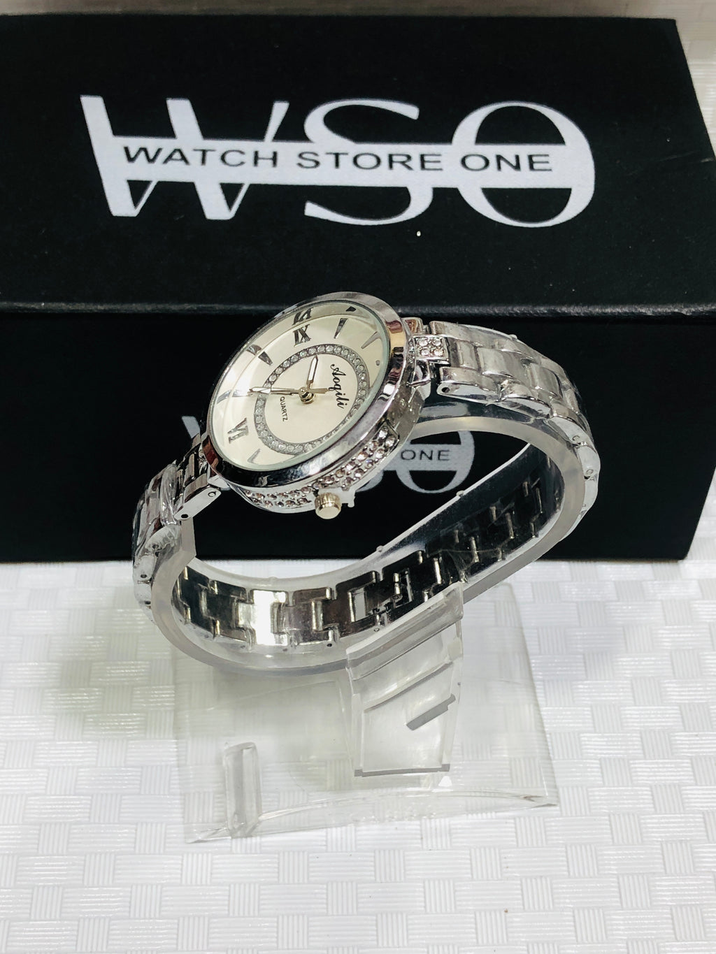 women luxury watches silver white