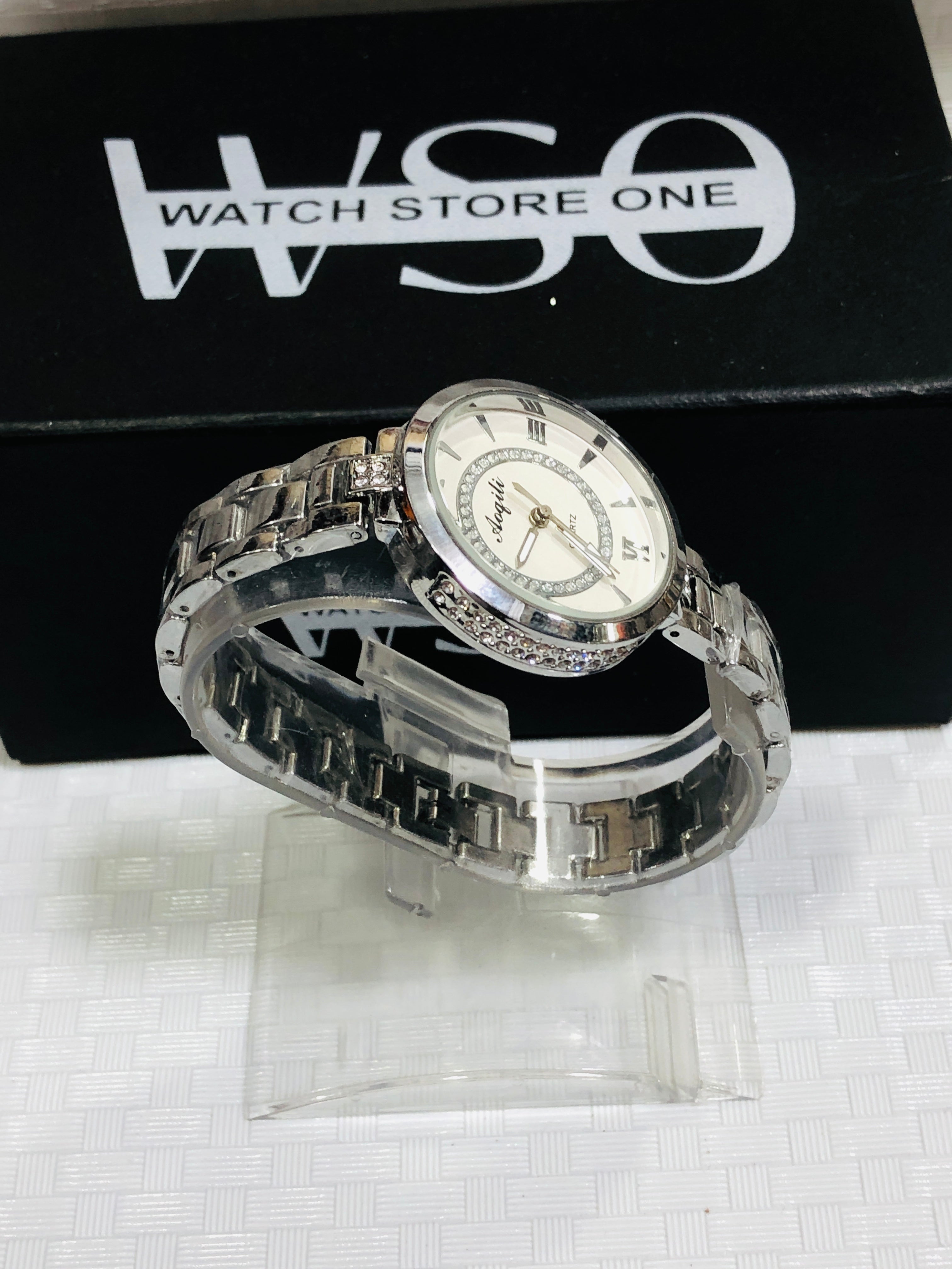 women luxury watches silver white