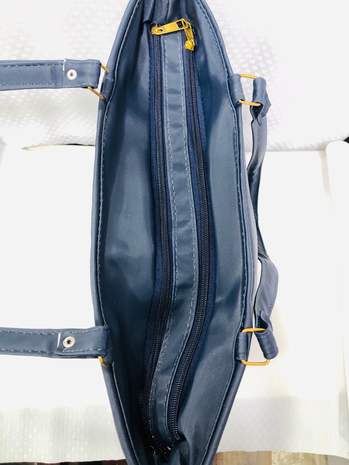 Womens Shoulder Bag with Artist Design>Blue