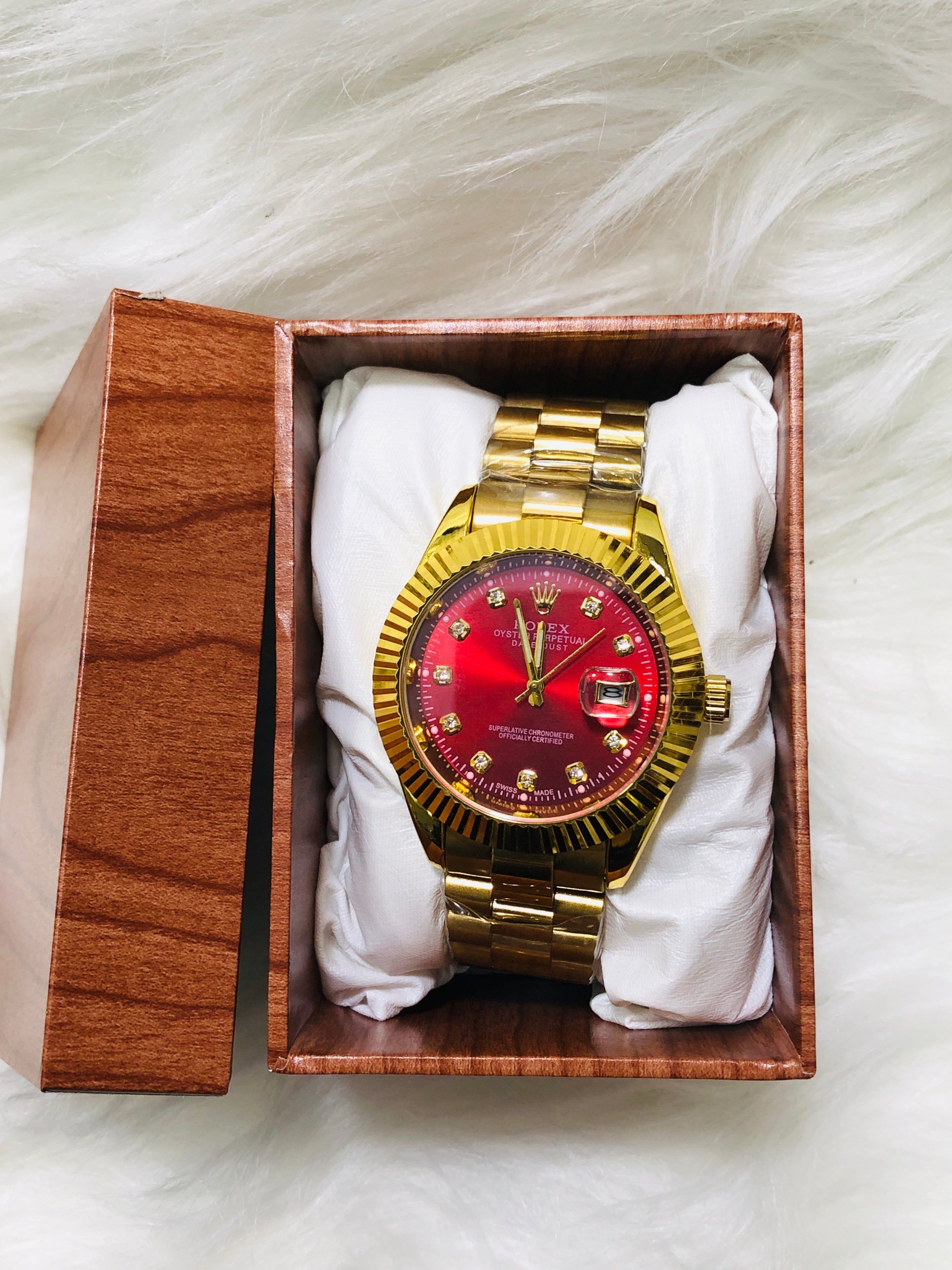 Rlx date just Quartz Full Gold