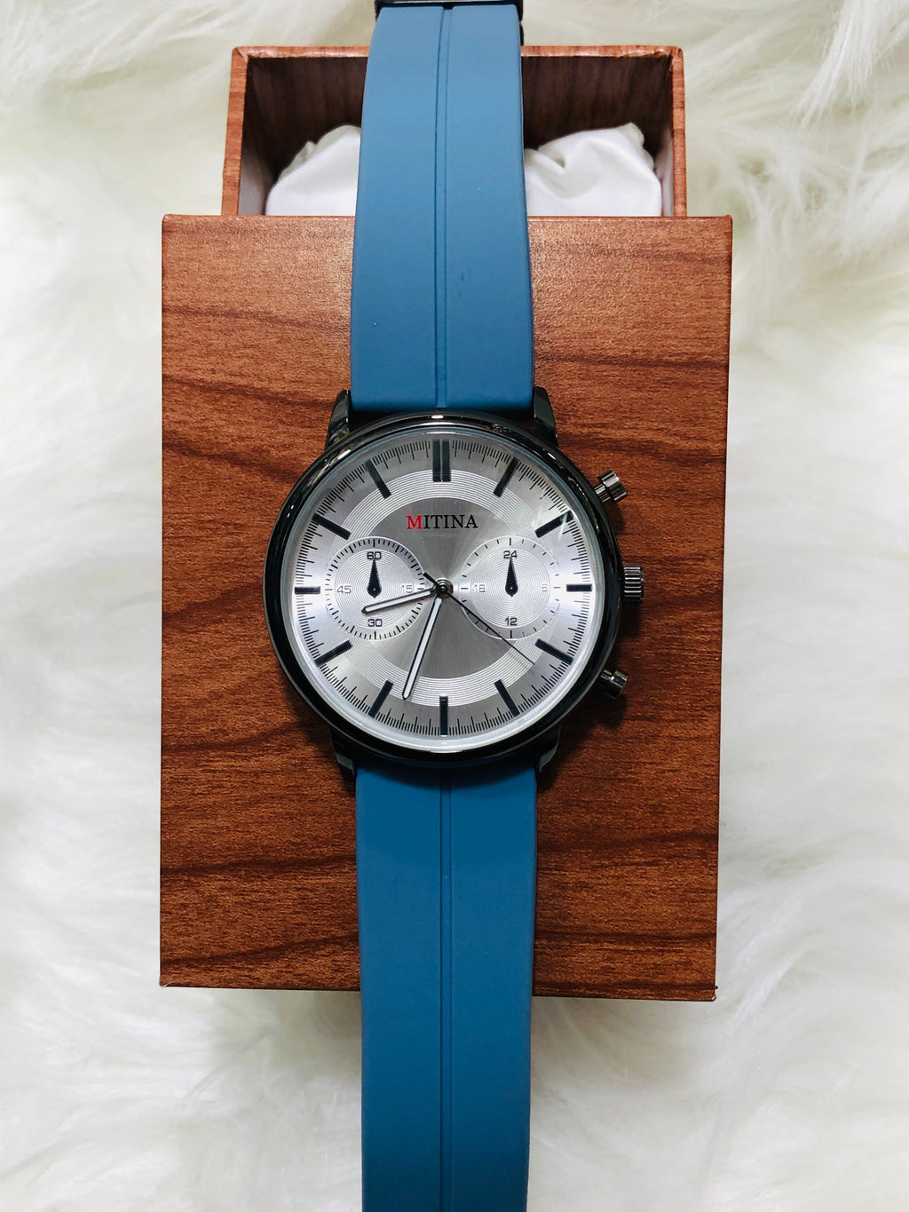 Mitina Round Dial Silicone Strap - New Premium Watch