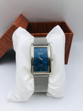 Omax Long Dial - Article #628 - Silver - Blue Dial