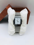 Omax Rectangular Dial - Article #626 - Silver - White Dial