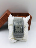 Ice Dot Square Dial - Article #681 - Silver - Silver Dial